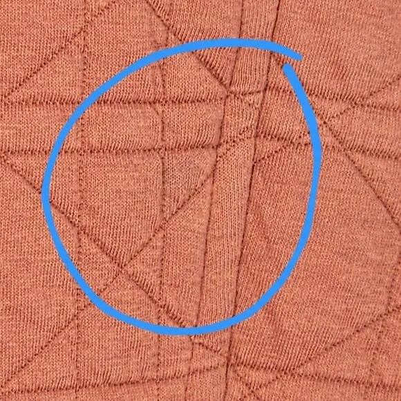 Bagatelle Collection Quilted Jacket Rust Zip Front Size M - Picture 3 of 11